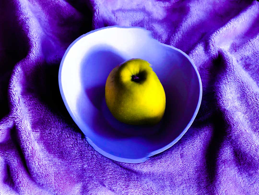 Apfel in Schale
